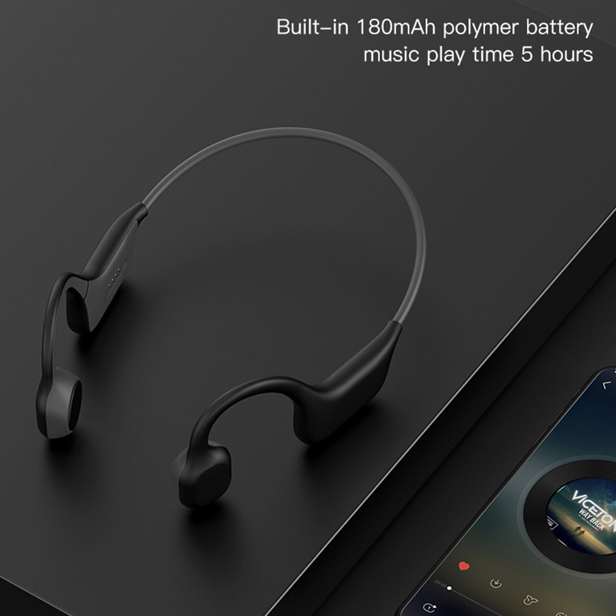 DG08 Wireless Bluetooth Bone Conduction Headphones Stereo IPX6 Waterproof Sports Headset Earphone with Microphone DG08 Wireless Bluetooth Bone Conduction Headphones Stereo IPX6 Waterproof Sports Headset Earphone with Microphone